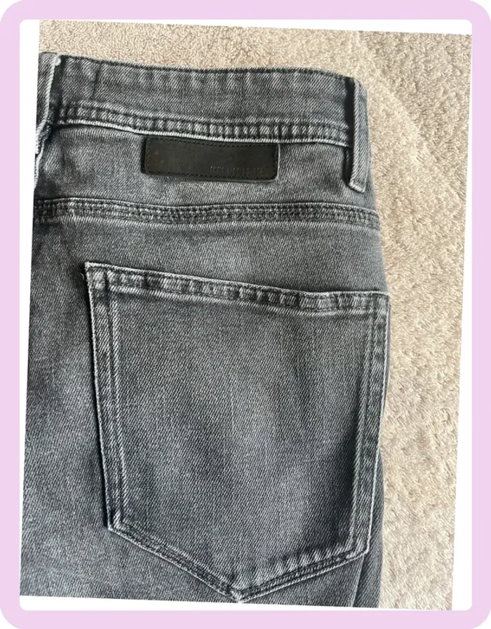 Jean skinny gris IKKS Men – taille 28 – avec poches et anneaux ceinture - photo numéro 6