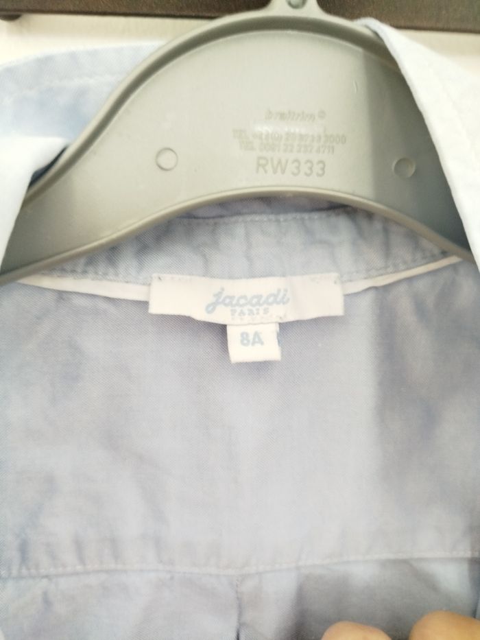 Chemise bleu clair garçon 8 ans Jacadi - photo numéro 3