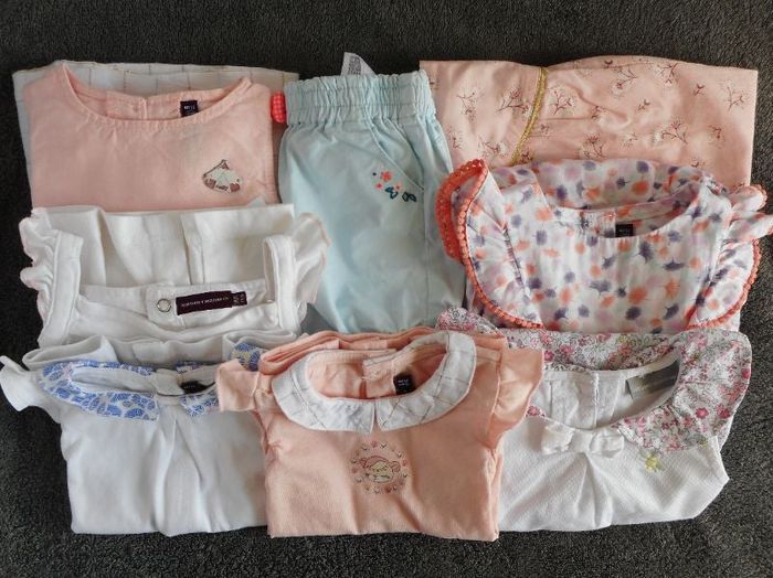 Lot vêtements été Filles - 9 pièces - sergent Major- 9 mois