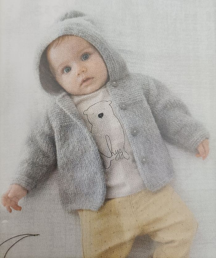 Gilet à capuche rose poudré 3-6 mois - photo numéro 4