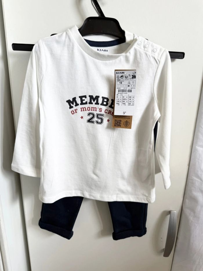 lot 18 vêtements dont 4 ensembles bébé garçon - 18 mois – Neuf avec étiquette - valeur 93€ - photo numéro 18