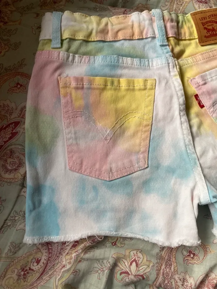 Levi’s short en jean multicolore pastel 8 ans - photo numéro 5