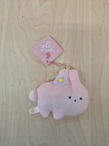 Porte-clés peluche Tsuburana Hitomi Ichigo Fare : Lapin