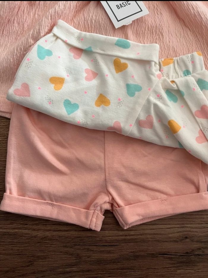 Lot t-shirt et shorts - 9 mois - photo numéro 3