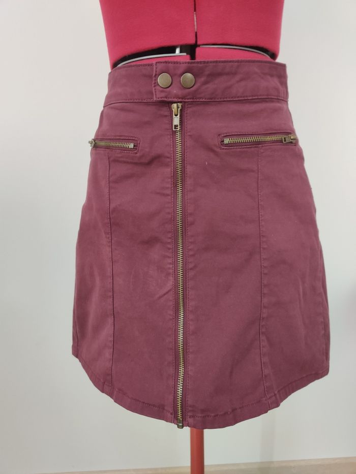 Robe trapèze bordeaux ca