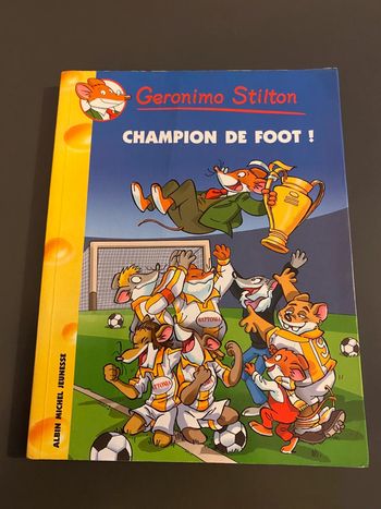 Livre geronimo stillton Albin Michel jeunesse champion foot