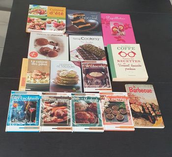 Lot de livres de recettes
