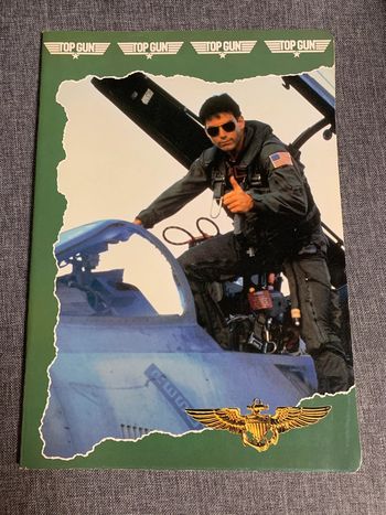 Grand cahier à lignes Top Gun Tom Cruise 21x29,7cm Rare/Collector