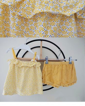 3 ans ensemble été débardeur Okaïdi et short éponge Kiabi 