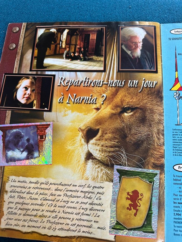 Album Panini complet + poster Le monde de Narnia chapitre 1 stickers autocollants - photo numéro 6