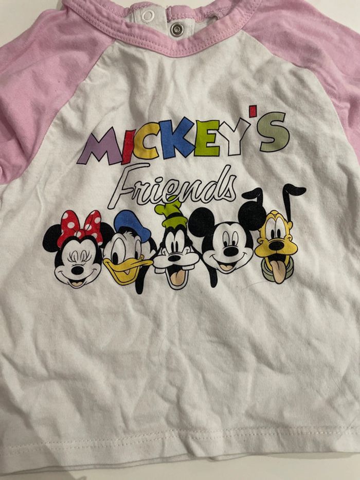 Tee shirt manche longue kiabi Disney 12 mois - photo numéro 2