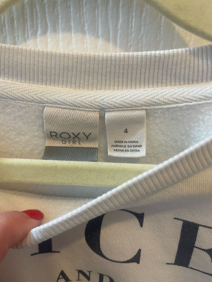 Sweat blanc Roxy 4 ans - photo numéro 2