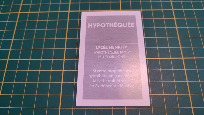 Titre de propriété Lycée Henry IV jeu Monopoly Et si le Monopoly était inventé aujourd'hui #C22 - photo numéro 2