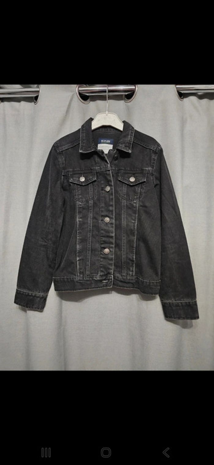Veste jeans noir