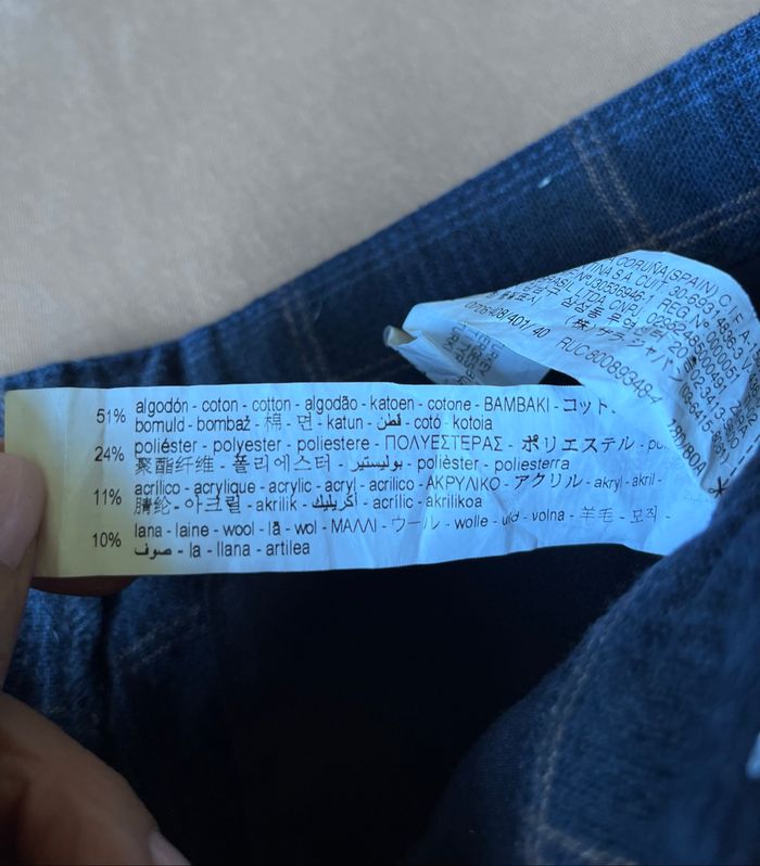 Pantalon chino à carreaux Zara homme - photo numéro 4