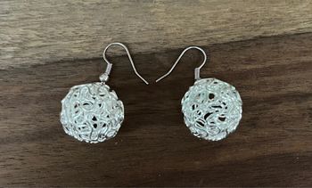 Boucles d'Oreilles bulles métalliques