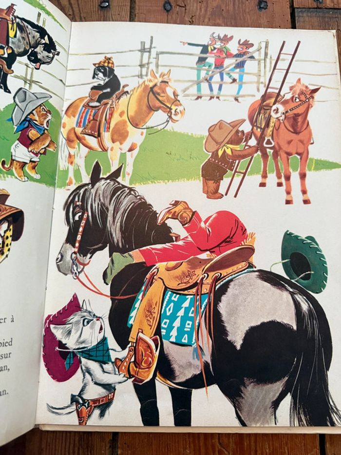 Grands albums Hachette livre rare ancien blanc Caroline au Ranch Pierre Probst - photo numéro 6