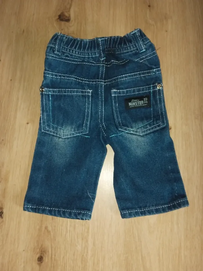 Lots de 2 jeans bébé 3 mois - photo numéro 3