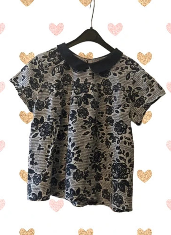 T-shirt blouse Col Claudine 10 ans - Monoprix Teens