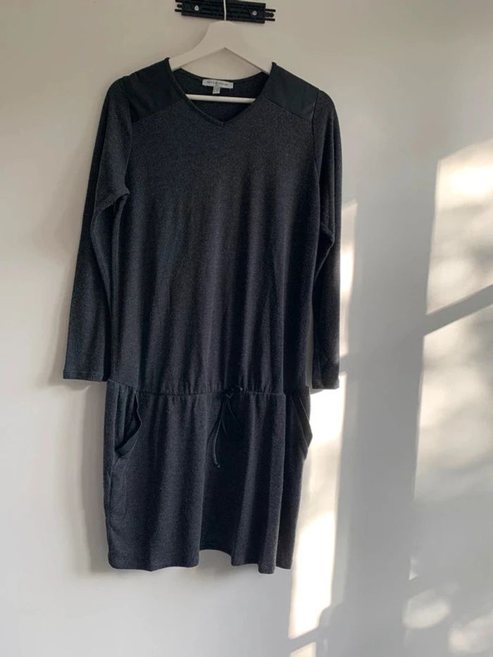 Robe grossesse grise Dorothée LS  envie de fraises taille 38