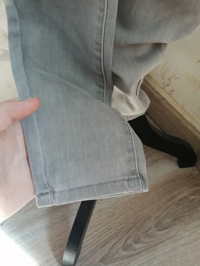Pantalon gris clair skinny  / gémo / (42) - photo numéro 4