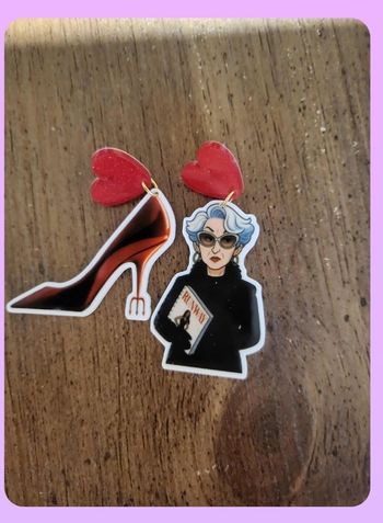 Boucles d'oreilles le diable s'habille en Prada