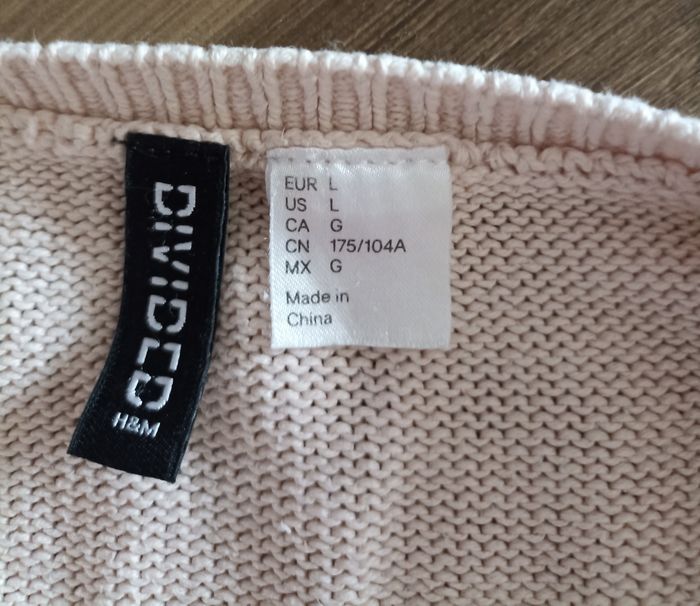 Pull Rose "FABULEUSE" H&M Divided - Maille Fine & Cropped - photo numéro 5