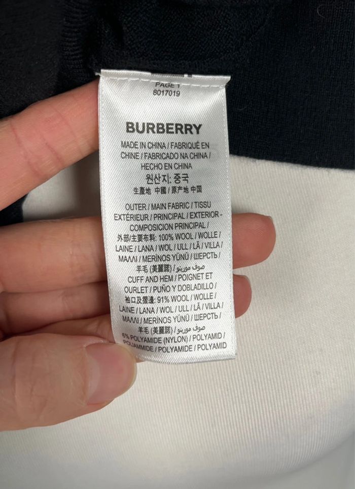 Pull en laine noir Burberry - photo numéro 6