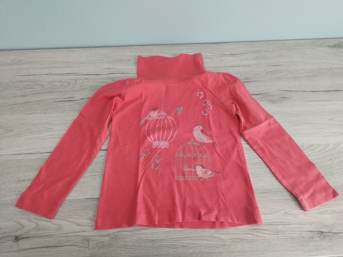Sous pull col roulé manches longues fille 3 ans