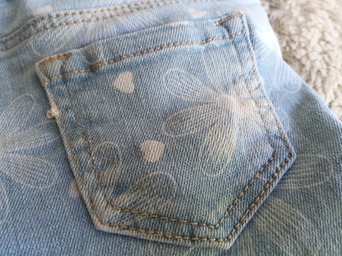 Short en jean bleu à fleurs, 6 ans - In extenso - photo numéro 3