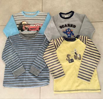 4 hauts de pyjamas 4 ans