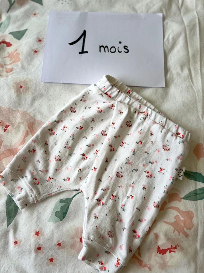 Pantalon à fleurs vertbaudet