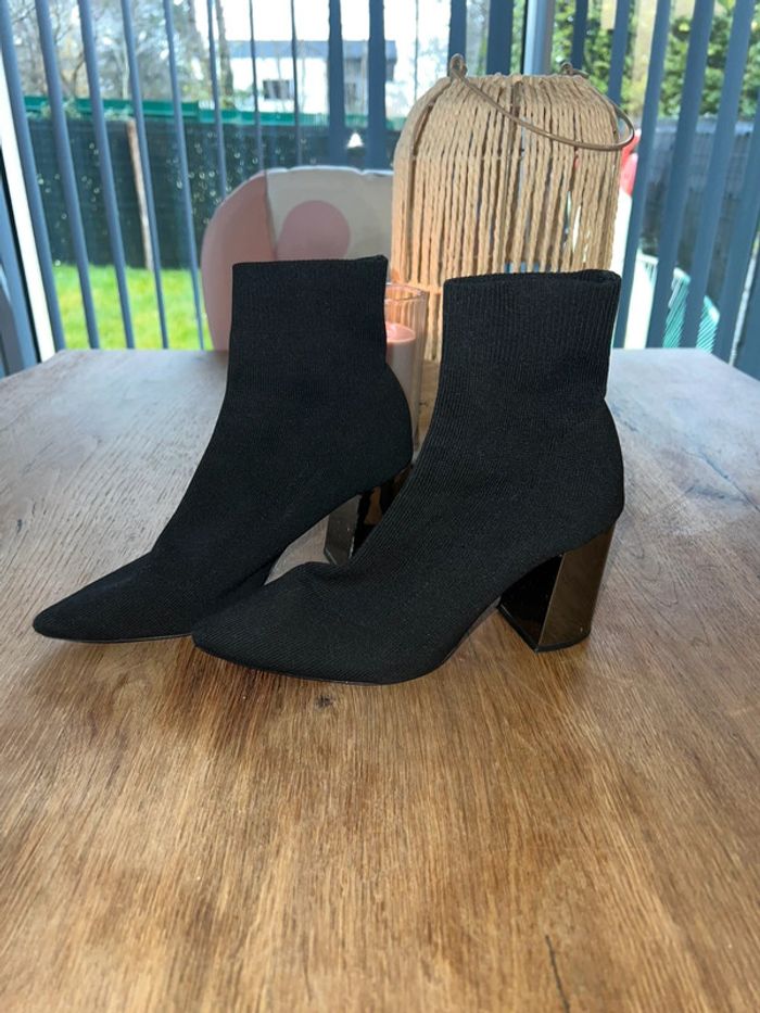 Bottines chaussettes stradivarius 37 🌸