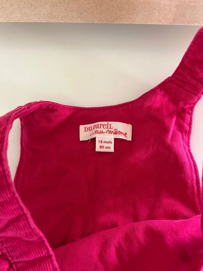 Salopette fuchsia DPAM 18 mois - photo numéro 3