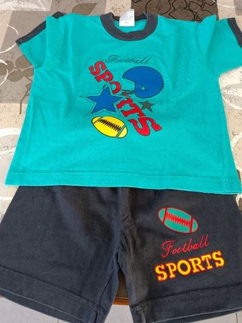 Ensemble short et tee shirt taille 2ans