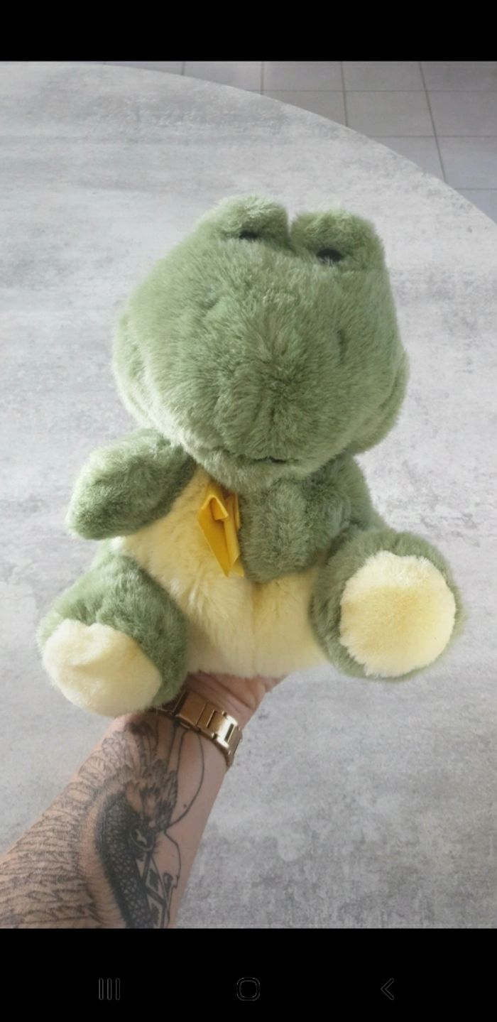 Peluche marionnette grenouille - photo numéro 4