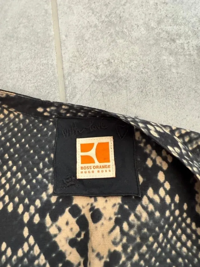 Robe en soie Boss Orange léopard femme taille 38 comme neuve - photo numéro 6