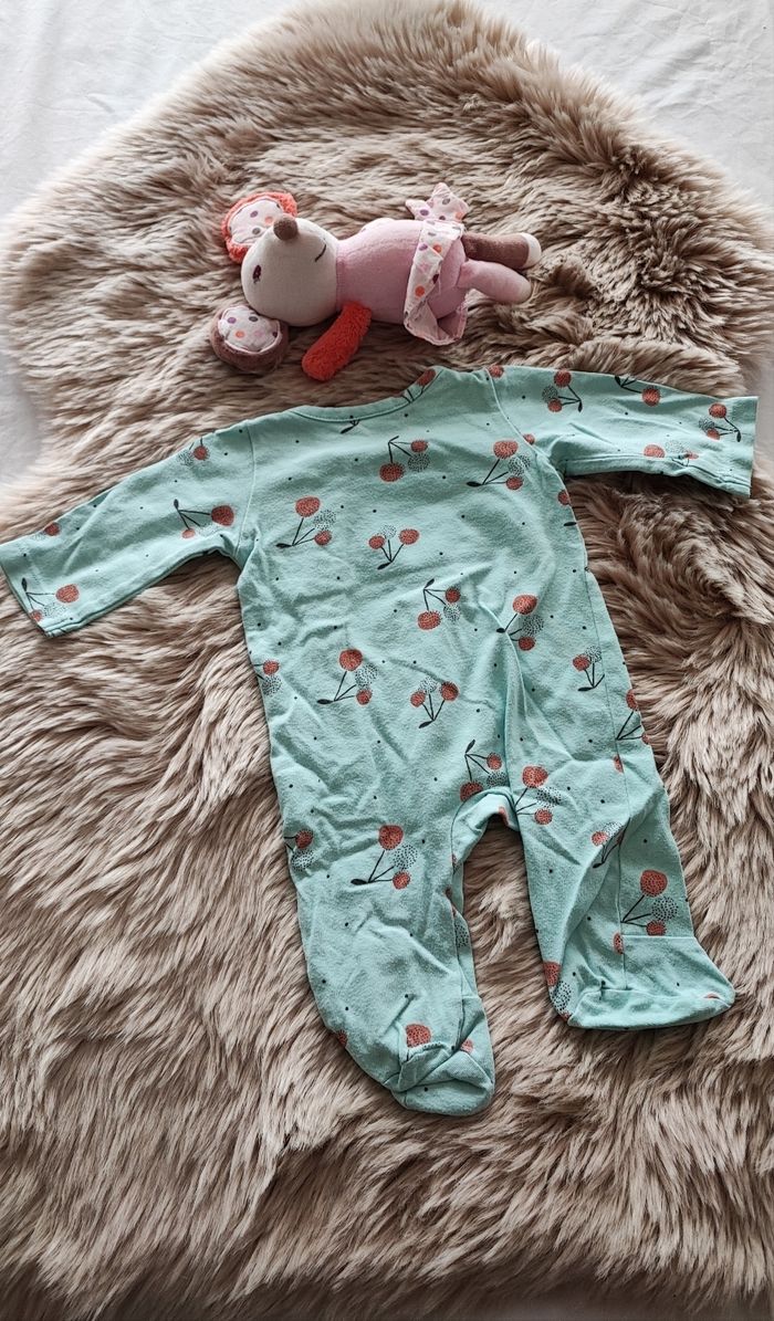 Pyjama turquoise tape à l'oeil 1 mois - photo numéro 2