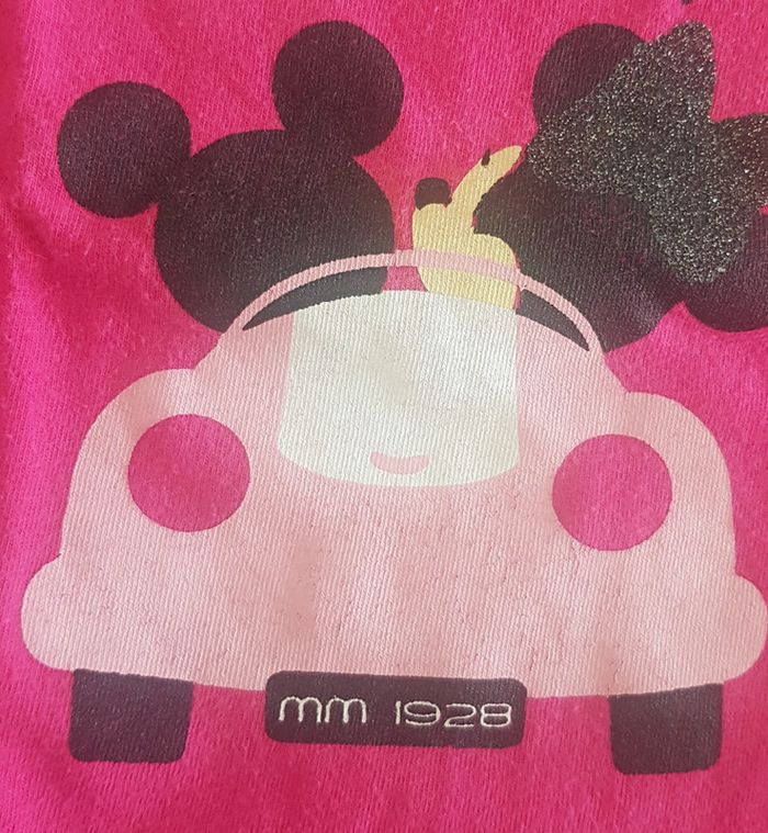 T-shirt ml Minnie disney 12 mois - photo numéro 3