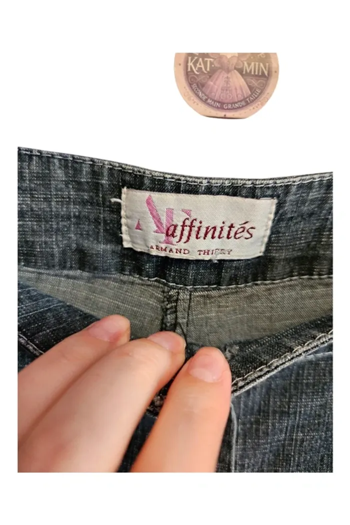 Pantacourt jean stretch Affinités T42 - photo numéro 3