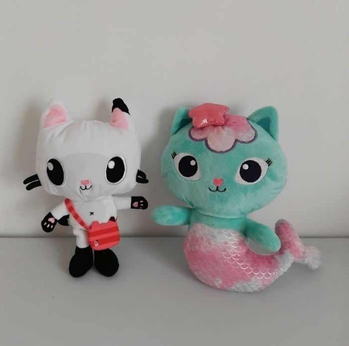 PANDY PATTES et MARINE Peluches Gabby Chat 25 cm 🧜‍♀️🐱
