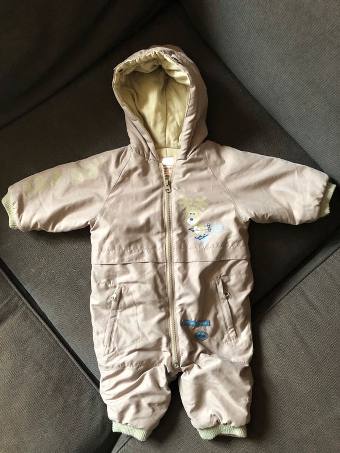 Combinaison beige 12M