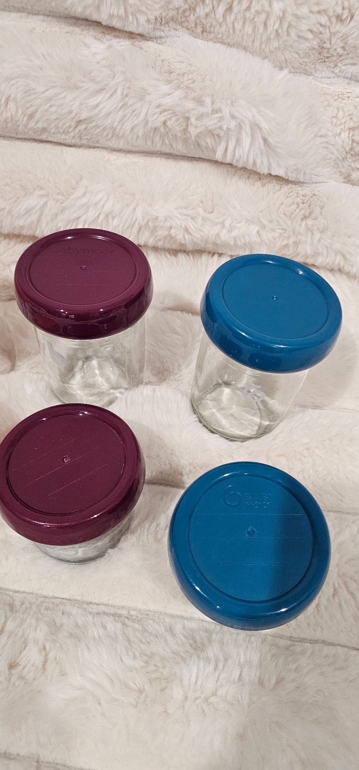 Lot de 8 pots en verre Babybols babymoov en tres bon état - photo numéro 5