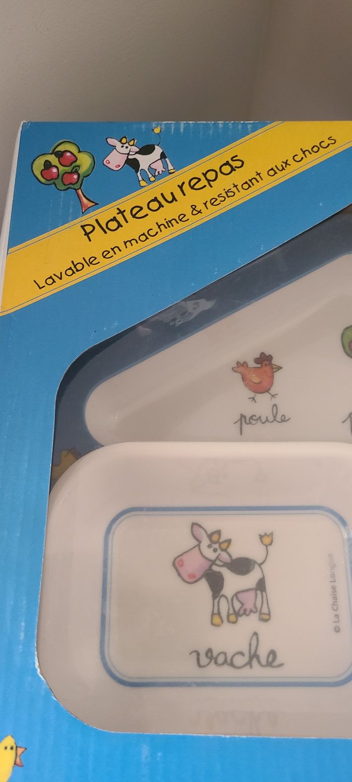 Coffret repas mélamine ferme 4 pièces pour enfant - La Chaise Longue - photo numéro 4