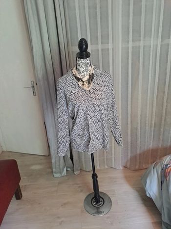 Chemise Vintage avec des feuilles T38