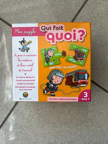 Jeu enfant Oxybul mon puzzle qui fait quoi ? 
