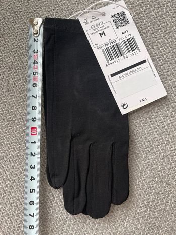 Mango KIDS gants noirs fins en coton stretch taille M - neufs & étiquetés