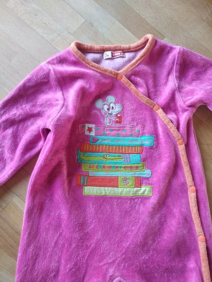 Pyjama velours dpam 12 mois