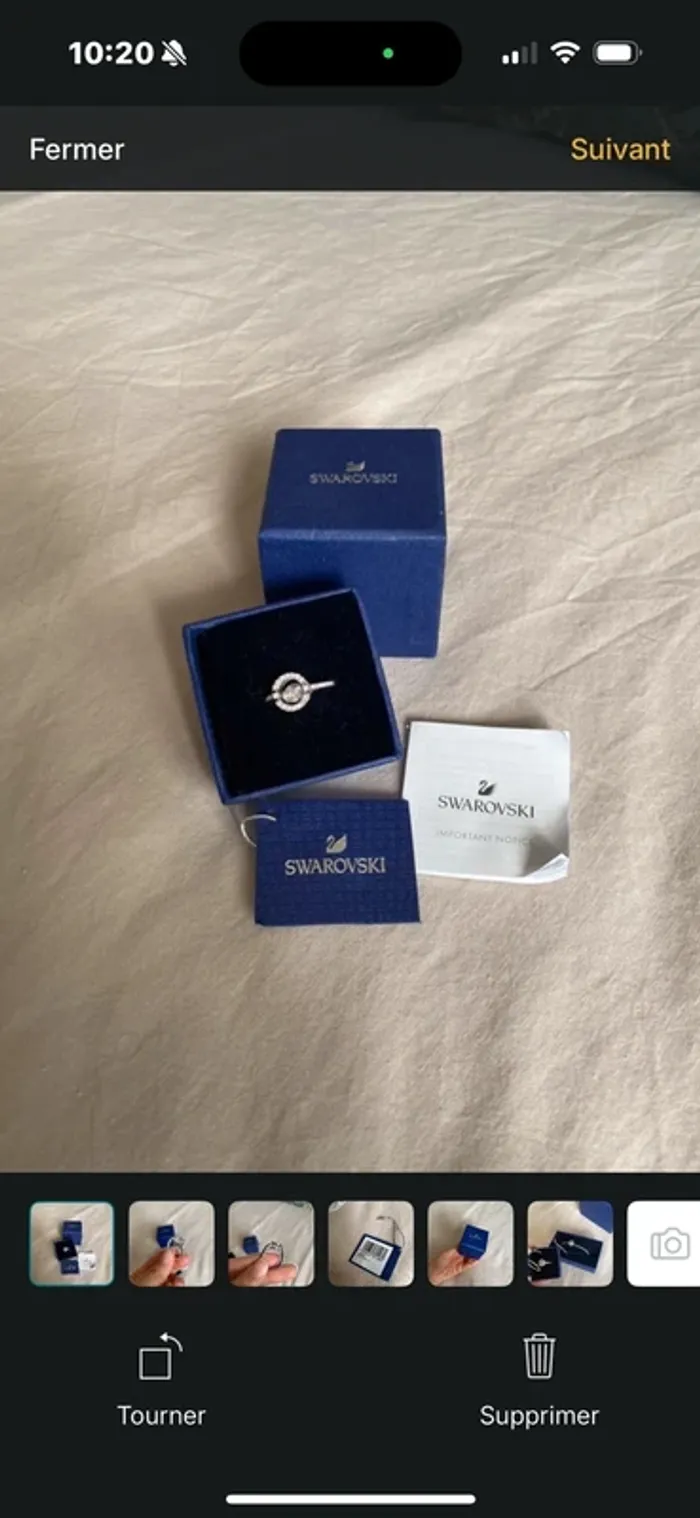 Bague Swarovski diamant qui bouge - photo numéro 4