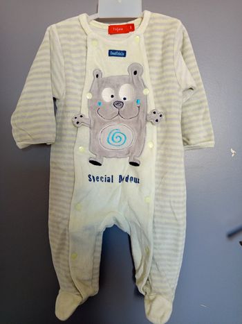 Pyjama velours 3 mois